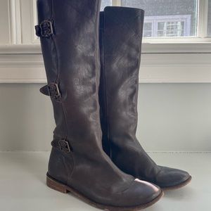 Frye Paige Buckle Riding tall boots. Size 7.5. Good preowned condition. 7/10